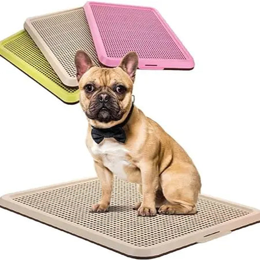 BANU Puppy Pee Pad Holder Indoor Outdoor Dog Potty Toilet Training Tray 20" X 16" for Small and Medium Dogs