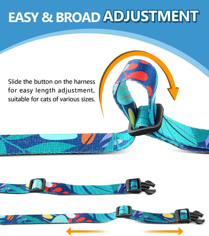 Cat Harness and Leash Set, Pet Products Collars [3 in 1 Lightweight & Adjustable] Escape Proof Cat Harness, Comfortable Soft Cat Products Harness