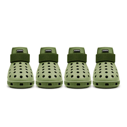Dog Shoes for Hot Pavement - Dog Shoe for Small & Medium & Large Dogs, Dog Boots Paw Protectors, Easy on & Off, Non-Slip, Waterproof, Easy-Clean Dog Booties for Beach and Snow